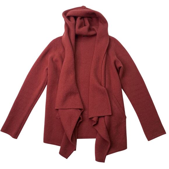 M.o.l. Knits 100% Cashmere Womens Large Sweater Jacket Cardigan Open with Pin - Picture 1 of 7